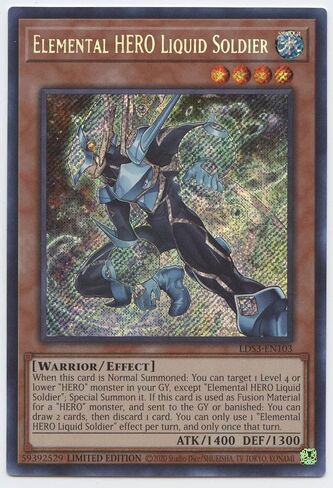 Elemental Hero Liquid Soldier - LDS3 -EN103 - Secret Rare - إصدار محدود in Saudi Arabia