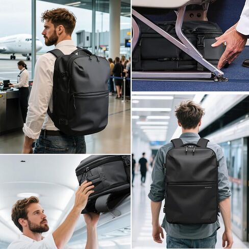 BANGE Travel Backpack with Vacuum Pocket and TSA lock version can hold 15.6 inch Laptop suitable Overnight Flight Approved Anti-theft Bag in Saudi Arabia