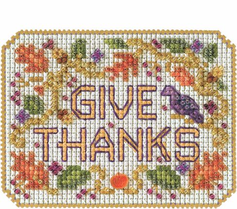 Mill Hill أعطت شكرًا عرقًا مع Cross Cross Stitch Ornament Kit 2022 Autumn Harvest MH182222 in Saudi Arabia