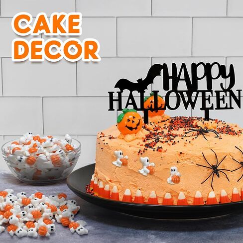 Giegxin 60 PCS Halloween Charms Flatback Ghost Miniature Scooky Scrapbook زخرفة Cabochons للحفلات Dollhous in Saudi Arabia