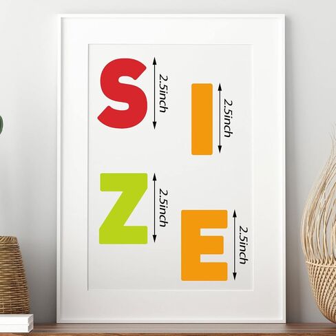 Chinco 232 Pcs 24 Sheets Large Letter Stickers 2.5 Inch Bulletin Board Letters Vinyl Self Adhesive Alphabet Stickers for Bulletin Board Education Poster Classroom Display Craft Home Wall Decor in Saudi Arabia