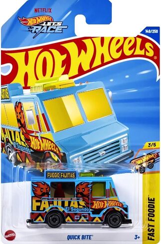 Hot Wheels Quick Bite, Fast Foodie 3/5 [Blue/Fuego Fajitas] 149/250 in Saudi Arabia