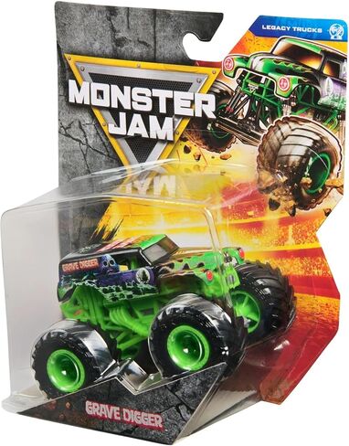Monster Jam 2025 المسؤول 1:64 Diecast Truck Series 43 Legacy Trucks Grave Digger in Saudi Arabia