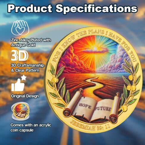 I Can Do All Things Christian Challenge Coin Inspring Philippians 4:13 Verse Token Ideal Christian Gift for Men Women Religious Keepsake in Kuwait