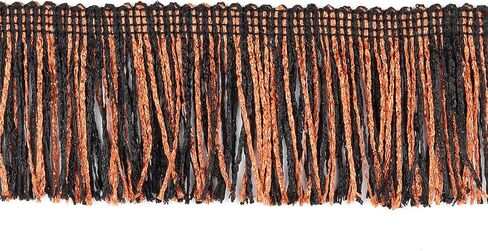 Trims By The Yard 2" Glitter Chainette Fringe Trim, Polyester-Made Decorative Fringe Trim, for Costumes, Home Decor, and Festive Items, Durable Fringes, 5-Yard Cut, Metallic Silver in Saudi Arabia