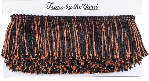 Trims By The Yard 2" Glitter Chainette Fringe Trim, Polyester-Made Decorative Fringe Trim, for Costumes, Home Decor, and Festive Items, Durable Fringes, 5-Yard Cut, Metallic Silver in Saudi Arabia