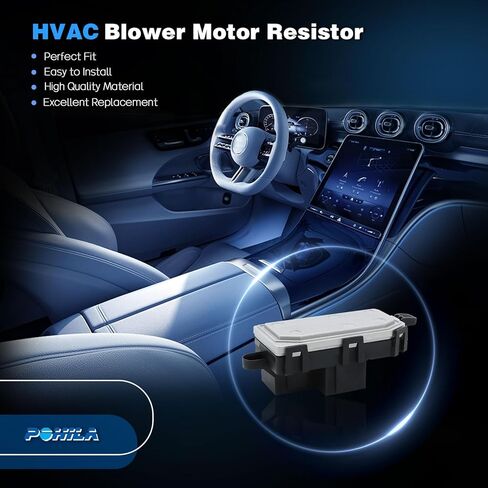 POHILA HVAC Control Module Blower Motor Resistor Compatible with Honda Accord, Civic, CR-V, Element, Odyssey, Pilot, Acura RDX, TSX Replaces 79330-S5A-942, 79330-SNA-A01, 79330-SDA-A01 in Kuwait