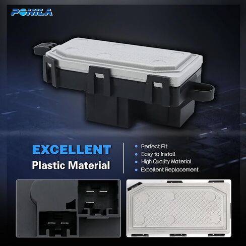 POHILA HVAC Control Module Blower Motor Resistor Compatible with Honda Accord, Civic, CR-V, Element, Odyssey, Pilot, Acura RDX, TSX Replaces 79330-S5A-942, 79330-SNA-A01, 79330-SDA-A01 in Kuwait