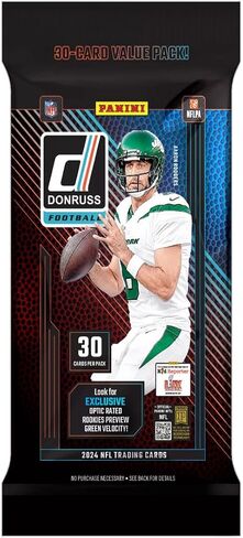 2024 Panini Donruss Football NFL Pack مع 30 بطاقة تداول + Toploader + Streetcards Magnet! ابحث عن وسط المدينة! in Saudi Arabia