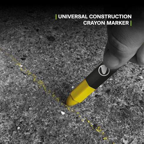 TRACER Construction Lumber Crayon Markers, Pack of 12 - Black. 12 x Black Multi Surface Marking Crayons in Saudi Arabia