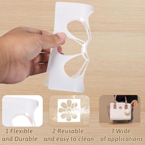 6 PCS Daisy Stencils للطلاء من زهرة الإستنسل القابلة لإعادة الاستخدام الرسم للطلاء للطلاء على القماش الخشب بطاقة الحائط الورق الحرف ، 11.8 بوصة in Kuwait