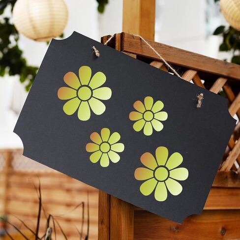 6 PCS Daisy Stencils للطلاء من زهرة الإستنسل القابلة لإعادة الاستخدام الرسم للطلاء للطلاء على القماش الخشب بطاقة الحائط الورق الحرف ، 11.8 بوصة in Kuwait
