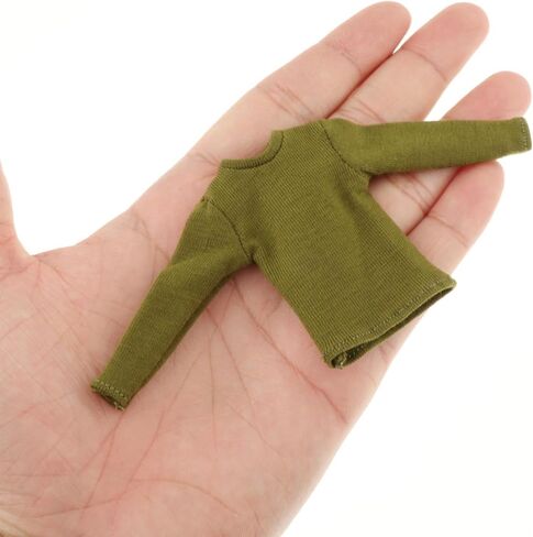 1/12 مقياس الذكور شخصية T Shirt لملابس طراز دمية 6 بوصة ، الأخضر in Kuwait