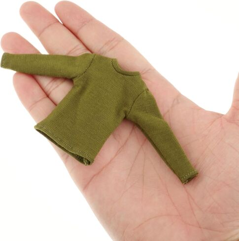 1/12 مقياس الذكور شخصية T Shirt لملابس طراز دمية 6 بوصة ، الأخضر in Kuwait