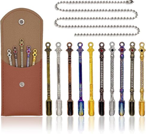 10 Pcs Mini Spoons Metal Tiny Spoon Set for Home Kitchen Spices, Necklace Charms Pendants DIY Craft Making in Saudi Arabia
