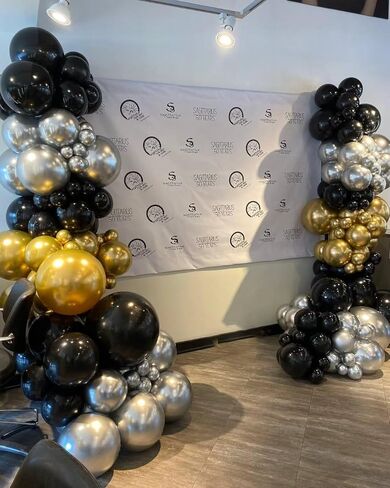 طقم قوس بالون وردي ، 152pcs الساخنة الوردي الوردي الظلال من الوردي والبالون أغطية البالون ، والبالينات مختلفة الحجم لفتاة عيد ميلاد الطفل دش الأميرة حفل زفاف حفل زفاف in Kuwait