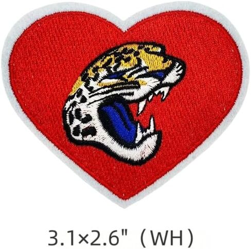 3Pcs Rugby Fans Favorite Team Logo, Helmet Logo and Heart Logo Embroidery Patches Applique for Clothes, Dress, Hat, Jeans, DIY Accessories, colourful, DE-24010303 in Saudi Arabia