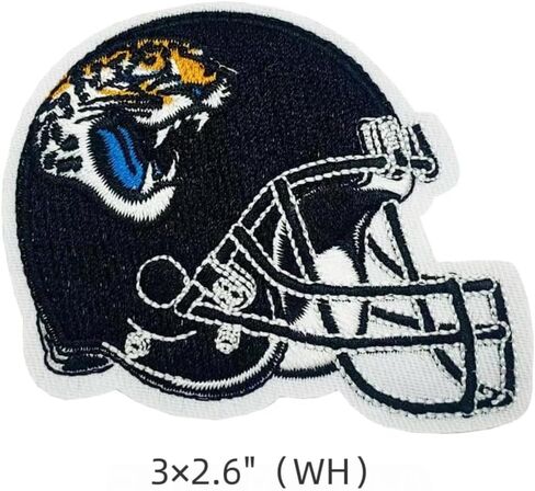 3Pcs Rugby Fans Favorite Team Logo, Helmet Logo and Heart Logo Embroidery Patches Applique for Clothes, Dress, Hat, Jeans, DIY Accessories, colourful, DE-24010303 in Saudi Arabia