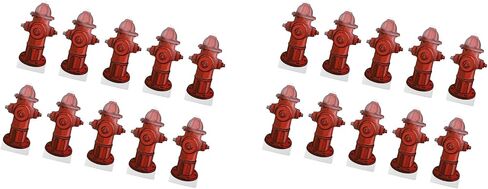 Dog Pee Pad Trainer 20Pcs Fire Hydrant Shaped Pet Diaper Pad Guide for Small Dogs, Puppies Dogs Potty Pee Training Pad Guide, 7.3 x 3.9in Small Fire Hydrant Post Paper Card in Saudi Arabia