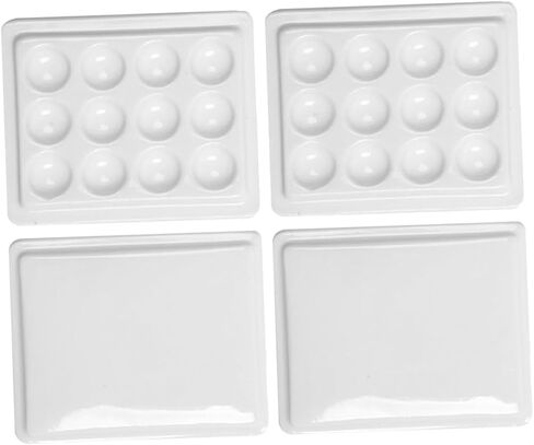 2pcs Plastic Paint Palette Wells Airtight Watercolor Palette Box for Clean Efficient Artwork in Saudi Arabia