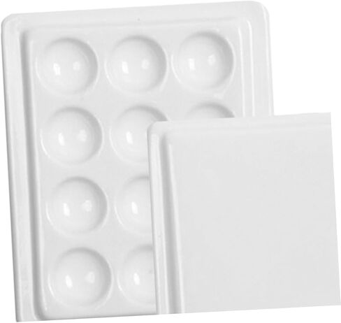 2pcs Plastic Paint Palette Wells Airtight Watercolor Palette Box for Clean Efficient Artwork in Saudi Arabia