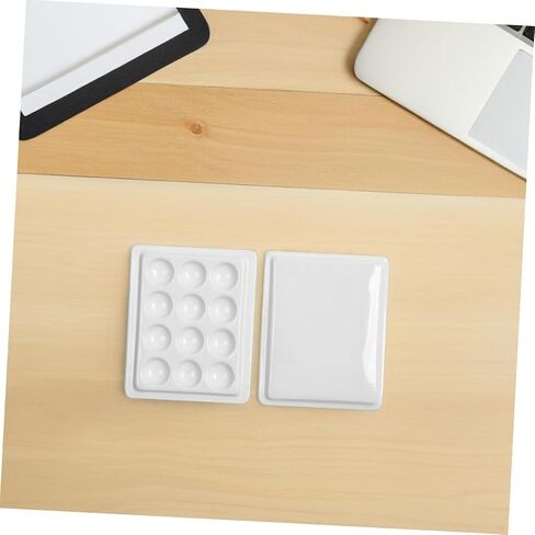 2pcs Plastic Paint Palette Wells Airtight Watercolor Palette Box for Clean Efficient Artwork in Saudi Arabia