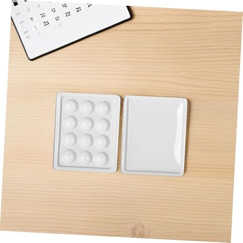 2pcs Plastic Paint Palette Wells Airtight Watercolor Palette Box for Clean Efficient Artwork in Saudi Arabia