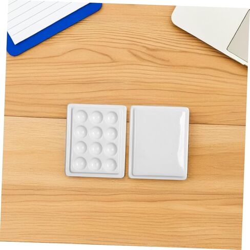 2pcs Plastic Paint Palette Wells Airtight Watercolor Palette Box for Clean Efficient Artwork in Saudi Arabia