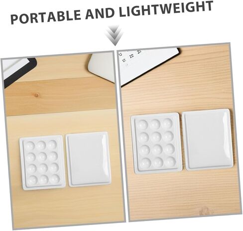 2pcs Plastic Paint Palette Wells Airtight Watercolor Palette Box for Clean Efficient Artwork in Saudi Arabia