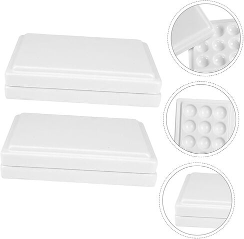 2pcs Plastic Paint Palette Wells Airtight Watercolor Palette Box for Clean Efficient Artwork in Saudi Arabia