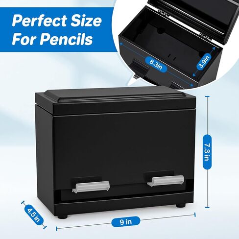 SpringFlower Pencil Dispenser for Classroom, Stainless Steel Pencil Dispenser Holder, Pencils Holder Organization Storage Teacher Supplies, Classroom Office Back to School Supplies, Silver in Saudi Arabia