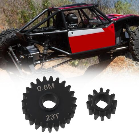 4pcs 0.8m Overdrive Portal Gears Aluminium Sploy 12T Drive Gear 23t Output Gear Tear مع CAPRA 1/10 SCX10 III AXI03000 in Kuwait