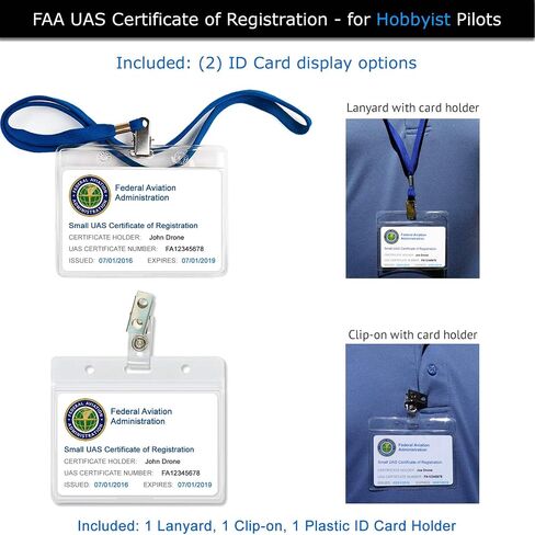 ملصقات FAA بدون طيار (مجموعتان من 3) لبطاقة معرف التسجيل Mavic 3 + FAA UAS للطيارين الهواة + حبل وحامل بطاقة الهوية + ملصقات بطارية اختيارية in Saudi Arabia