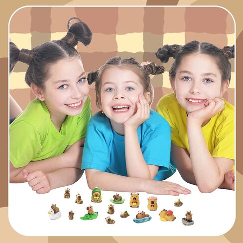 16 PCS MINI Resin Capybara Tiny Capybara Miniature Topurines for DIY Cake Decoration Hrafts Moss Landscape in Saudi Arabia