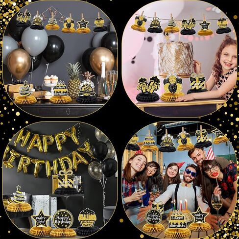 yexiya 9 قطع زخارف عيد ميلاد سعيد طاولة عيد ميلاد مركزية تاريخ الميلاد مركزية العسل المركزية للرجال والنساء مستلزمات حفلة تاريخ الميلاد (الوردي ، بالون) in Saudi Arabia