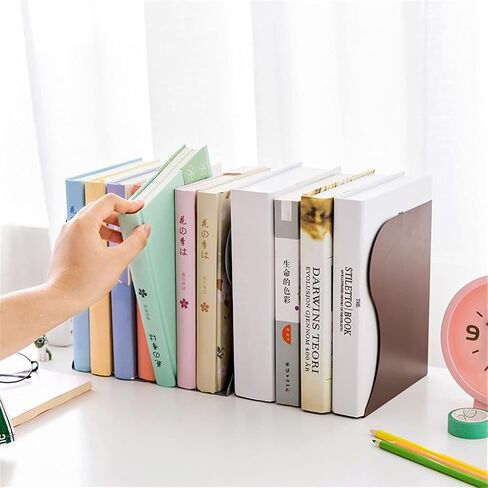 Retractable Shelves Book Support Stand Adjustable Bookshelf Desk Organizer Office Accessories(Black) in Saudi Arabia