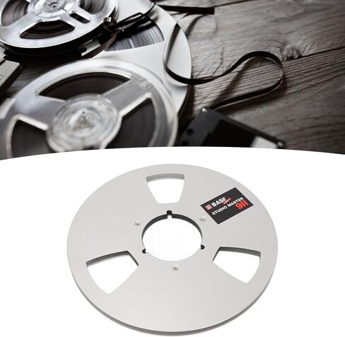 10 Inches Takeup Reel, Open Reel Audio Aluminum Alloy Takeup Reel, 3 Hole Wind Resistance Holes, 14 10 Inch Empty Tape Reel for Recording (Black) in Saudi Arabia