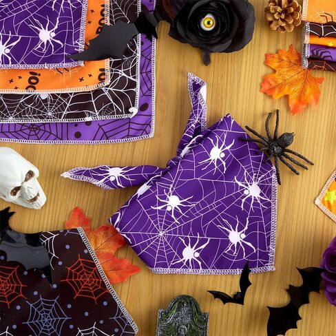 Frienda 30 Pieces Halloween Dog Bandanas Bulk Pumpkin Bandanas for Dogs Soft Kerchief Set Bibs Triangle Doggie Scarf for Small Medium Large Pets Halloween Party Decoration in Saudi Arabia