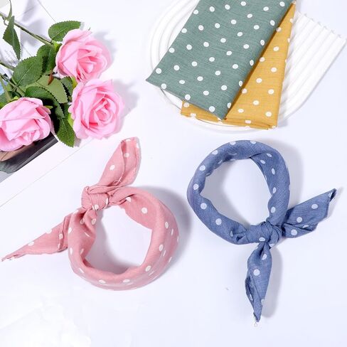 4 PCS Dog Bandanas ، Boy Boy Girl Dog Bandanas ، Multi Color Mixed Puppy Bandana ، Dogsable Dogs Actable Cotton Pet. in Kuwait