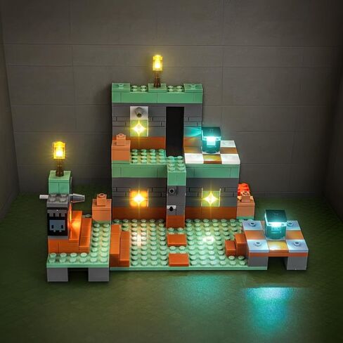 إضاءة LED الطواف فقط ، متوافقة مع غرفة LEGO التجريبية ، مجموعة الإضاءة الإبداعية المتوافقة مع LEGO 21271-NOT تأتي مع النموذج in Saudi Arabia