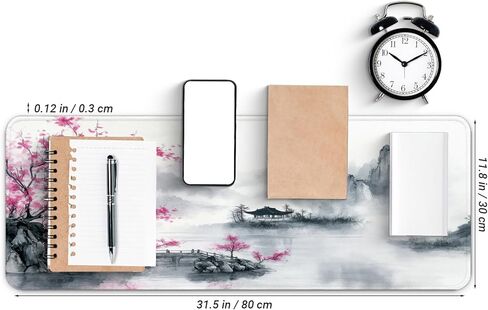 لوحة الماوس للألعاب ، كبيرة 31.5 × 11.8 بوصة ، وسادة لوحة مفاتيح طويلة ، حصيرة فأر لطيفة للكمبيوتر مع حواف مخيط وقاعدة غير قابلة للانزلاق (وايلد زهرة) in Kuwait