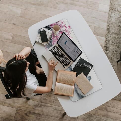 لوحة الماوس للألعاب ، كبيرة 31.5 × 11.8 بوصة ، وسادة لوحة مفاتيح طويلة ، حصيرة فأر لطيفة للكمبيوتر مع حواف مخيط وقاعدة غير قابلة للانزلاق (وايلد زهرة) in Kuwait