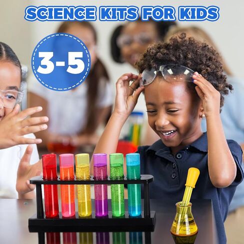 Test Tubes Dropper Beaker Set, Science Kits for Kids, Droppers Chemistry Set STEM Toys for Toddlers, Preschool Science Center Materials, Science Experiments for Kids 4-6 Homeschool Supplies in Saudi Arabia