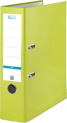 Smart Pro 400053621 Folder 8 cm Wide DIN A4 Pack of 5 A4 Light Green with Insert Spine Label and Plastic Cover Exterior in Kuwait
