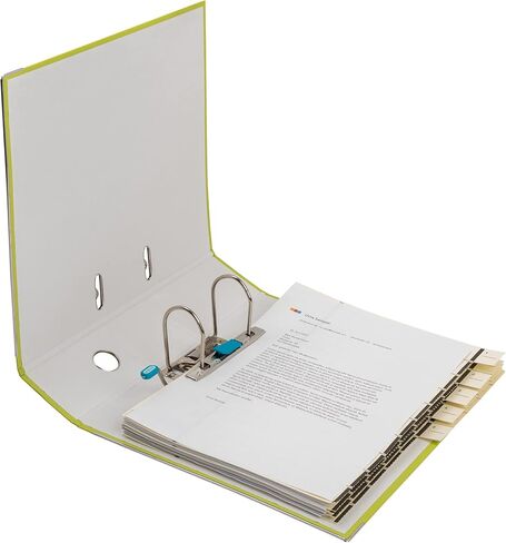 Smart Pro 400053621 Folder 8 cm Wide DIN A4 Pack of 5 A4 Light Green with Insert Spine Label and Plastic Cover Exterior in Kuwait