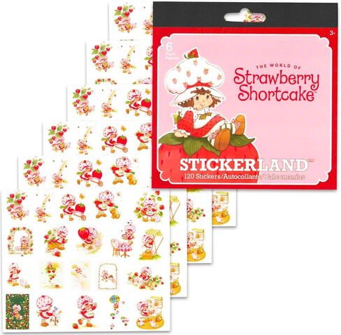 مجموعة مجلة STRAWBERY SHORTCAKE - حزمة من دفتر الملاحظات مع فواصل علامات التبويب وأقلام الرصاص والملصقات والمزيد | قرطاسية مذكرات الفراولة المختصرة in Saudi Arabia