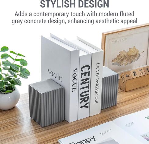 MyGift مساند كتب مزخرفة من الخشب المحروق الريفي بتصميم مثلث، حامل كتب خشبي للمكتب مع حلقة نحاسية، زوج واحد in Kuwait