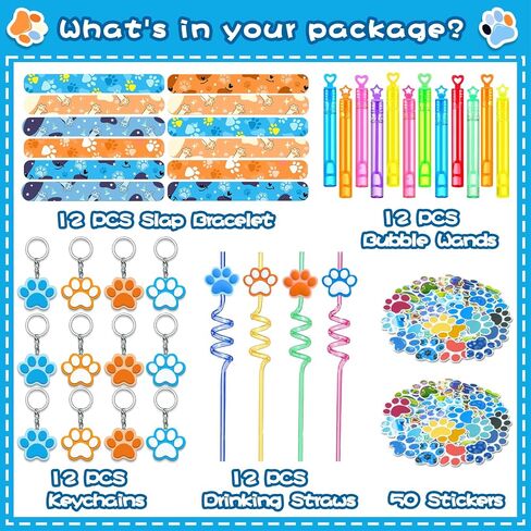98pcs حفلة الكلاب تفضل أنظمة Paw Party Supplies in Saudi Arabia