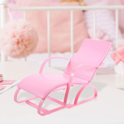 Upkoch 2 PCS Mini Dolls House Chairs ، 6.68 بوصة للبلاستيك Doll House كراسي ، وملحقات شاطئية مصغرة للحرف اليدوية ، وأثاث دمية للدمى 11.5 بوصة ، والوردي. in Saudi Arabia