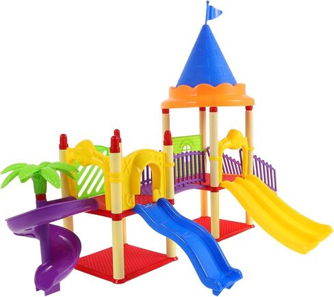 TOYANDONA Slide Toys Models Miniature Decor Doll House Furniture and Accessories Set Mini Ornament Mini Playground Equipment Doll House Crafts Home Ornaments Model Child Outdoor in Saudi Arabia